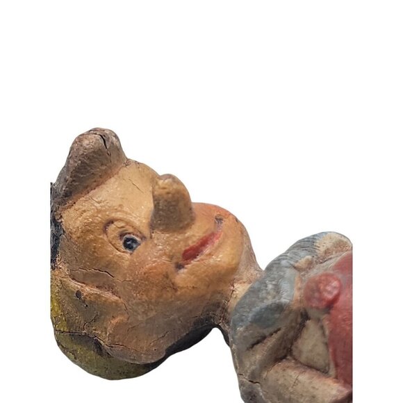 Walt Disney Prod 1940 Pinocchio Figurine Multi Products 5" Carved Wood Chicago - Picture 12 of 16